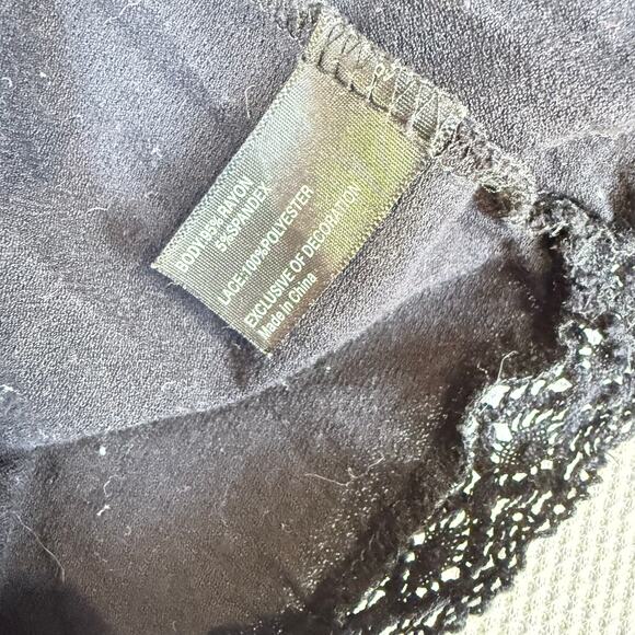 Lane Bryant size 18/20 black plus sz. sleeveless & lace top casual layering 4140 - Picture 7 of 10